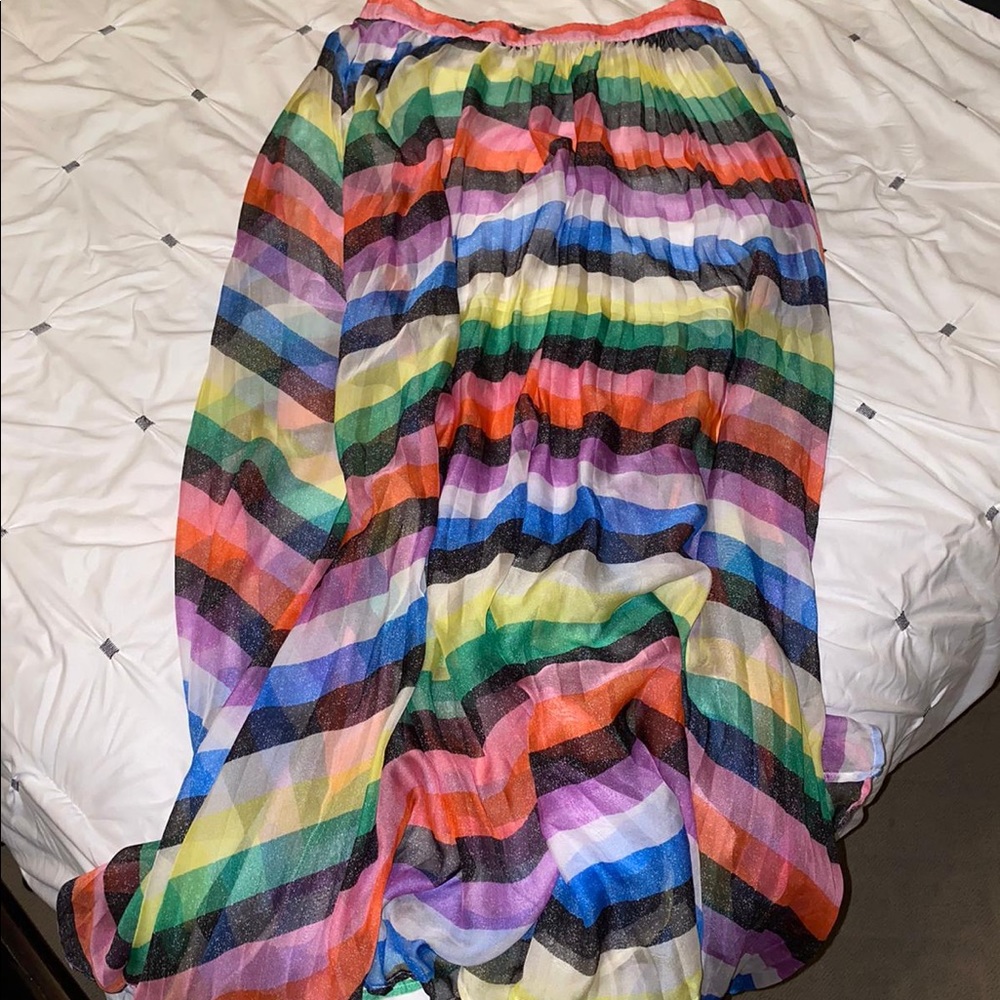Multi color long skirt